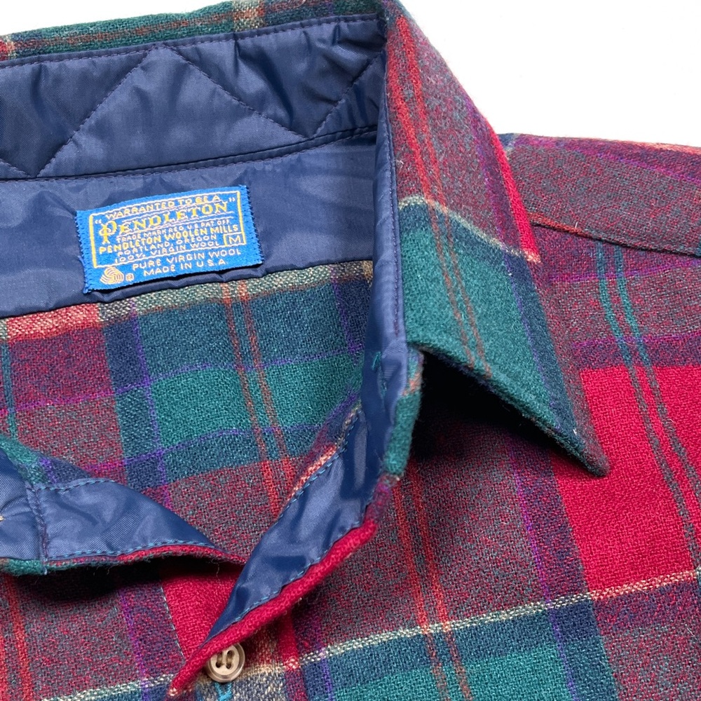 Pendleton Wool Button Down Shirt M - image 2